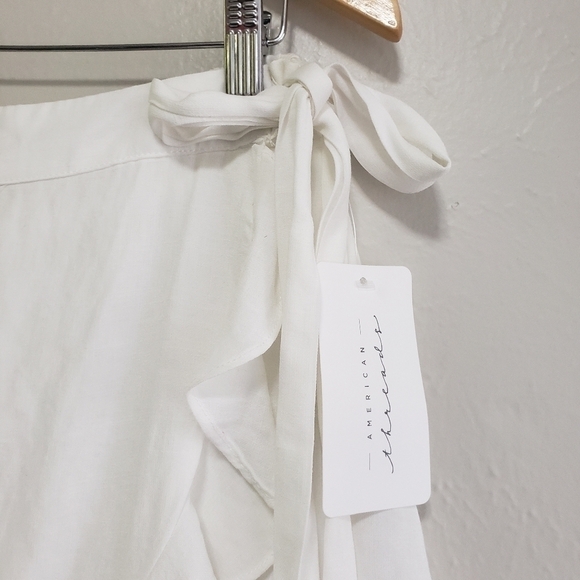 American Threads White Ruffle Skort - Picture 2 of 7